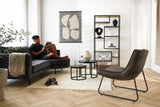 Sofa Bella Dimehouse Anthracite LxWxH 138x98x55 Fabric Atmospheric photo in situation