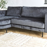 Sofa Bella Dimehouse Anthracite LxWxH 138x98x55 Fabric Atmospheric photo detail