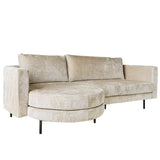 Sofa Bella Dimehouse Beige LxWxH 138x98x55 Fabric White photo diagonal front view
