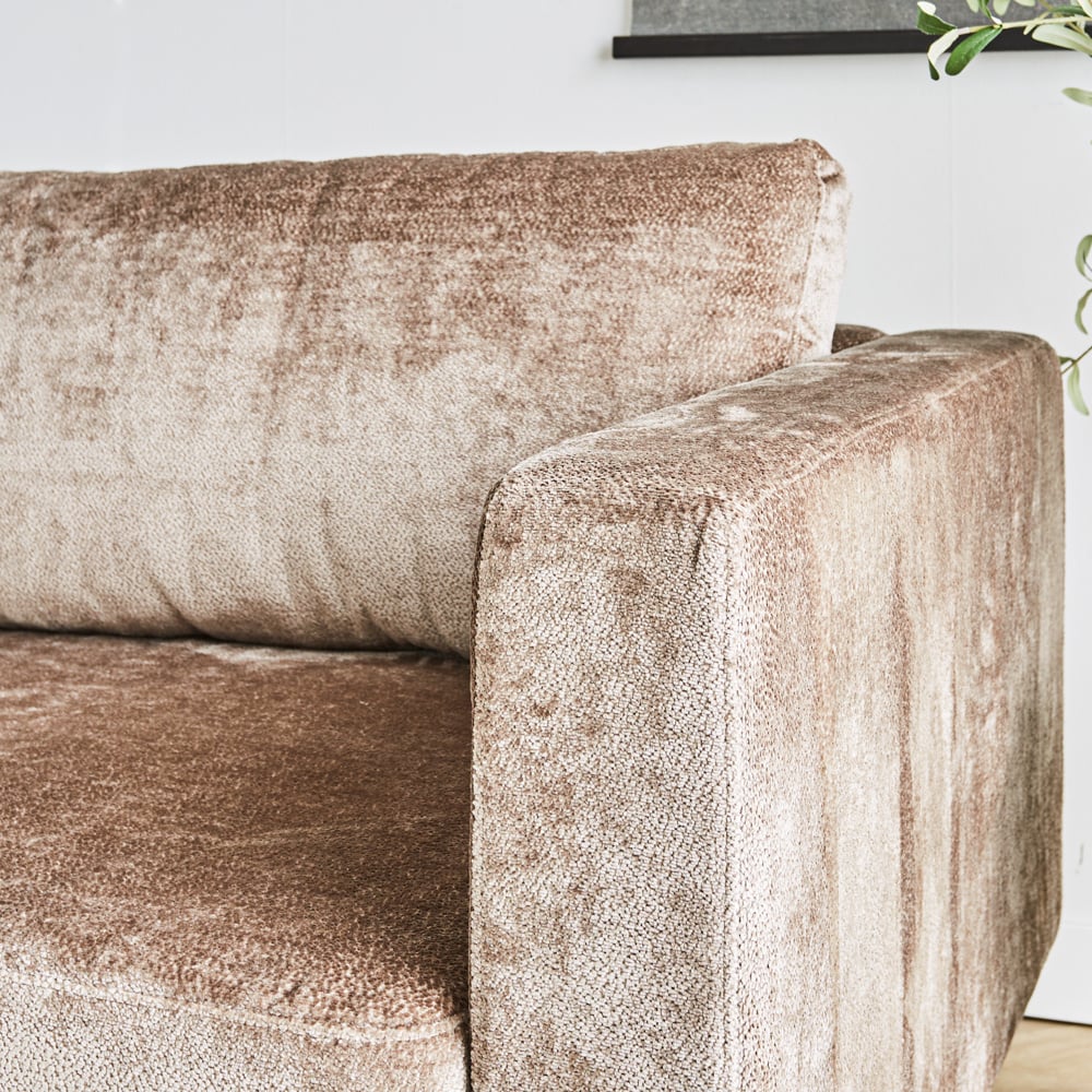 Sofa Bella Dimehouse Taupe LxWxH 138x98x55 Fabric Atmospheric photo detail