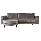 Sofa Bella Dimehouse Gray LxWxH 138x98x55 Fabric White photo front view