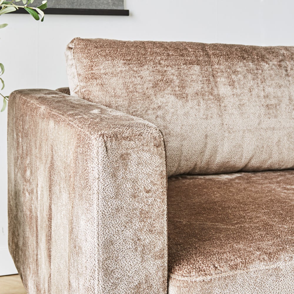 Sofa Bella Dimehouse Taupe LxWxH 138x98x55 Fabric Atmospheric photo detail
