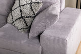 Sofa Cambridge DH Interior Gray Rib Fabric Atmospheric photo detail