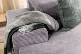 Sofa Cambridge DH Interior Gray Rib Fabric Atmosphere photo different