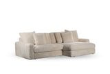 Sofa Nia DH Interior Beige White photo diagonal front view