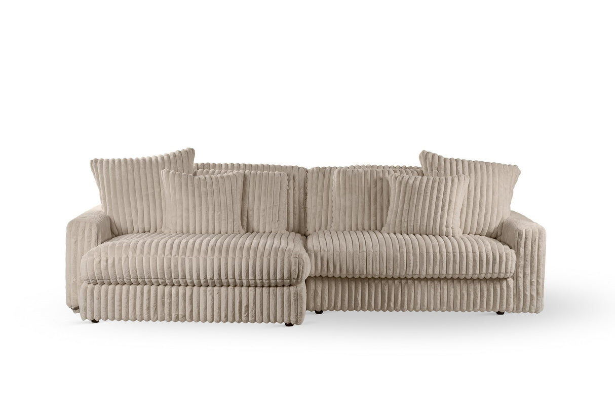 Sofa Nia DH Interior Beige White photo front view
