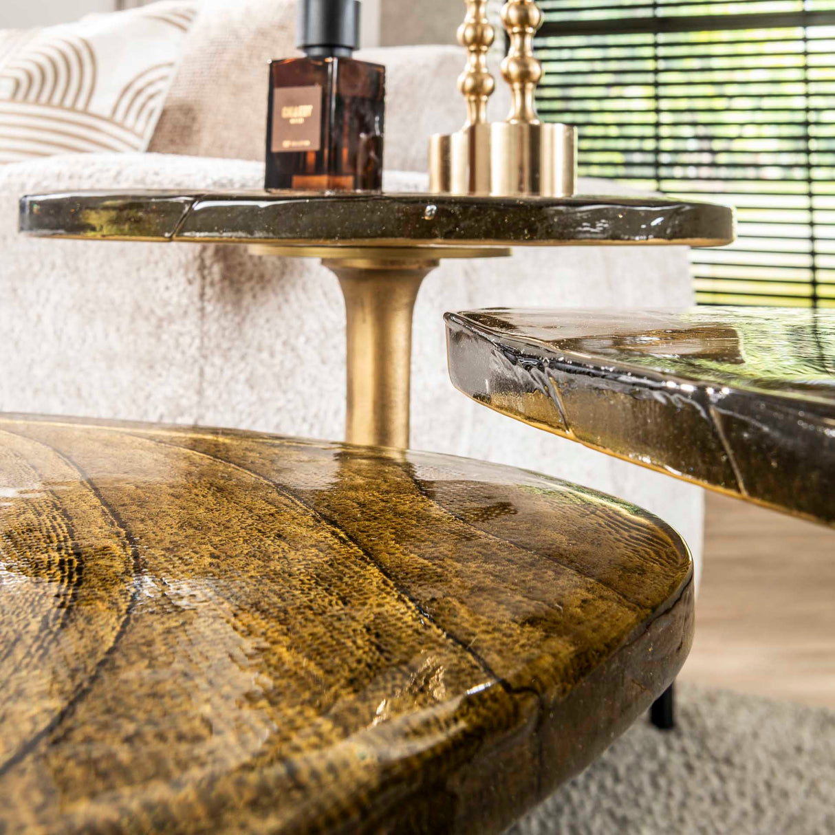 Side table Aurum Antique Gold 60 cm