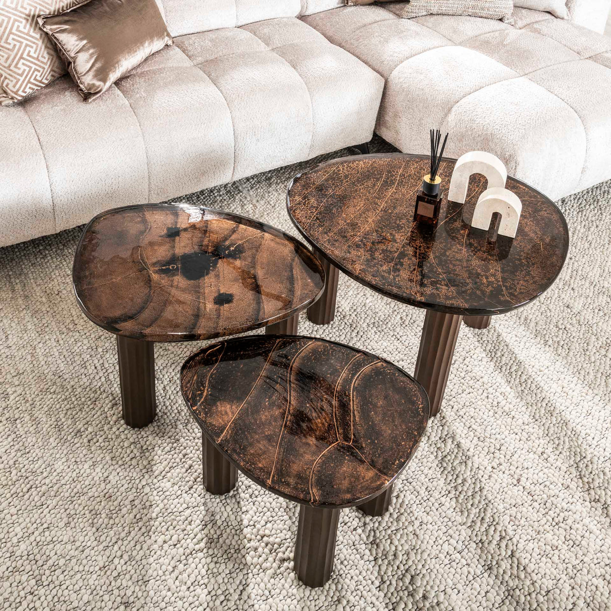 Coffee Table Liva S – Antique Copper 