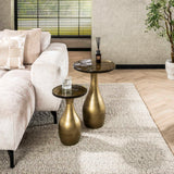 Side table Vesto Drop shape Antique Gold 45 cm