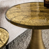 Side table Vesto Drop shape Antique Gold 45 cm