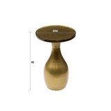 Side table Vesto Drop shape Antique Gold 45 cm