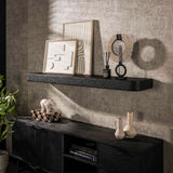 Wall shelf 150 cm Metallic Gray Aeris 