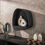 Wall shelf Wide Metallic Gray 44x21 cm Aeris 