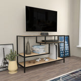 TV Furniture Robbins Black Oak Black Melamine 120x75x39 cm