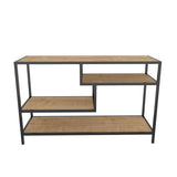 TV Furniture Robbins Black Oak Black Melamine 120x75x39 cm