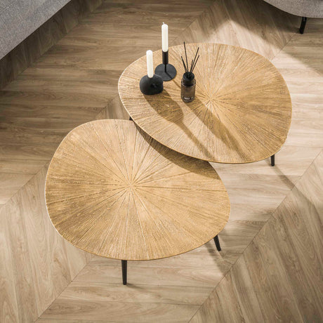 Arno Coffee Table Set of 2 €77-€60 organically antique gold 