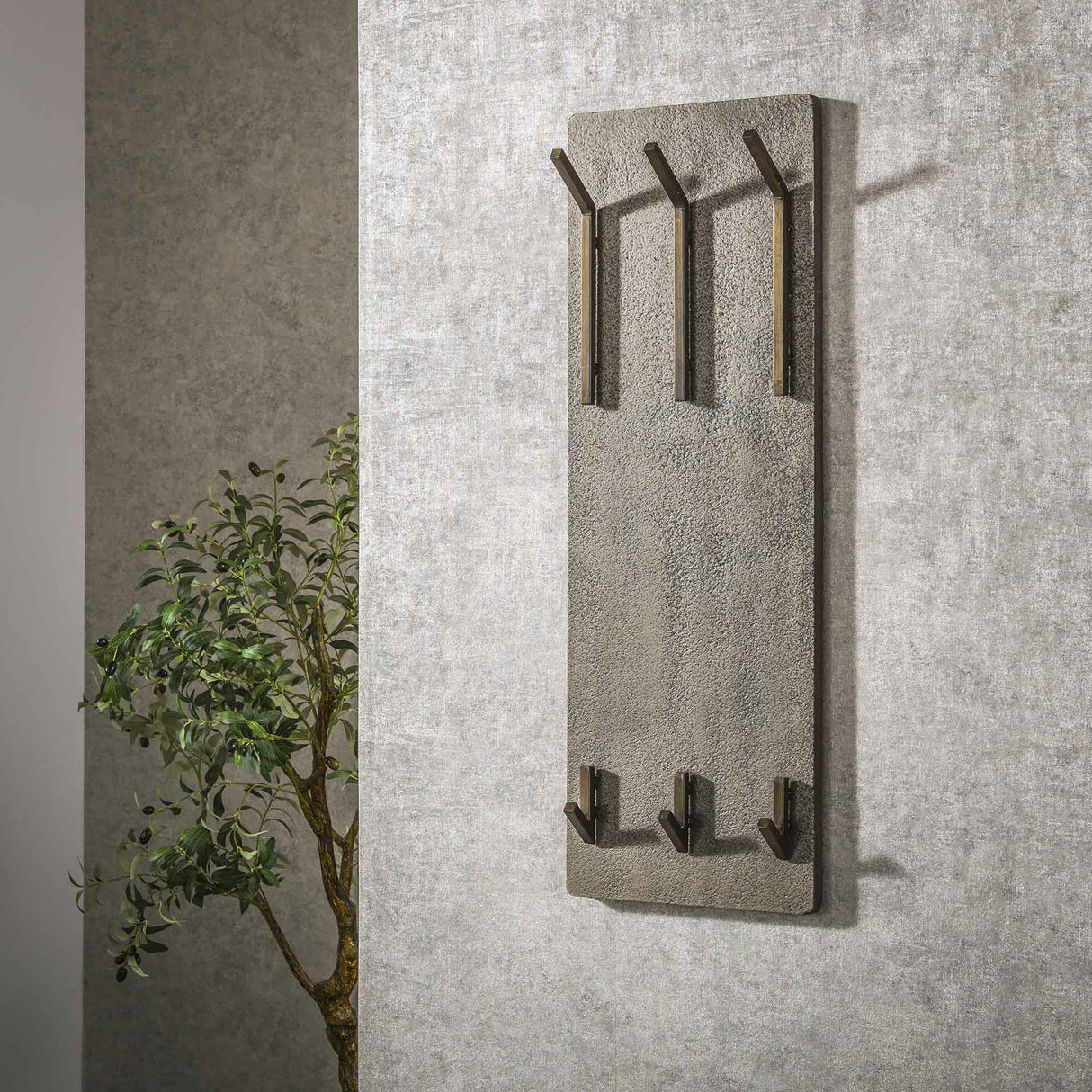 Coat rack Ferre 6-Hook - Metal Antique Bronze 