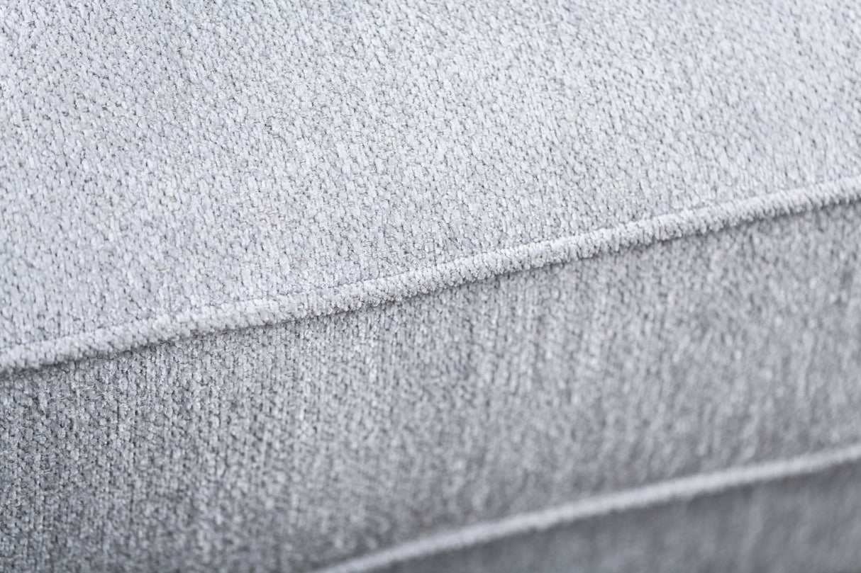 Corner sofa Peppin fabric light grey - left 