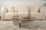 Orion coffee table Walnut and White 90x60 cm Walnut White Melamine 