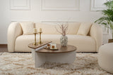 Orion coffee table Walnut and White 90x60 cm Walnut White Melamine 
