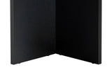 Oval dining table Black melamine - Japandi - 180x89.5x75 cm - Sota