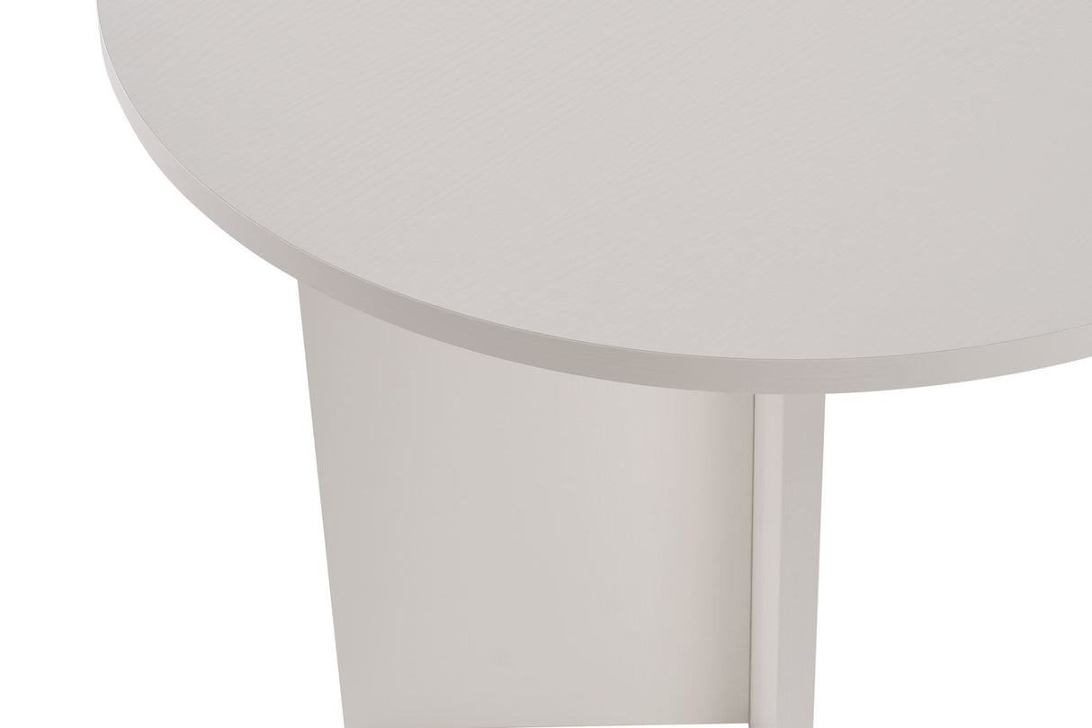 Sablin Dining Table Wood White 180x89.5x75 cm Wood White Melamine 
