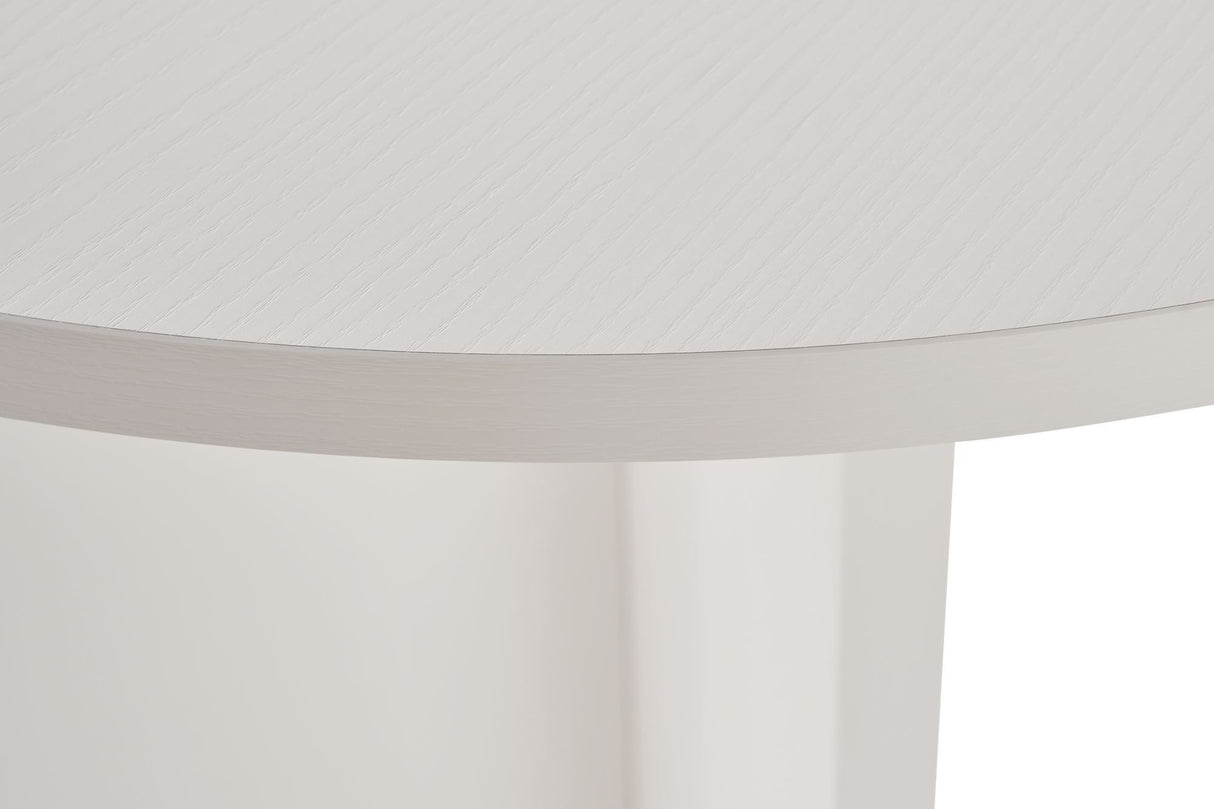 Sablin Dining Table Wood White 180x89.5x75 cm Wood White Melamine 