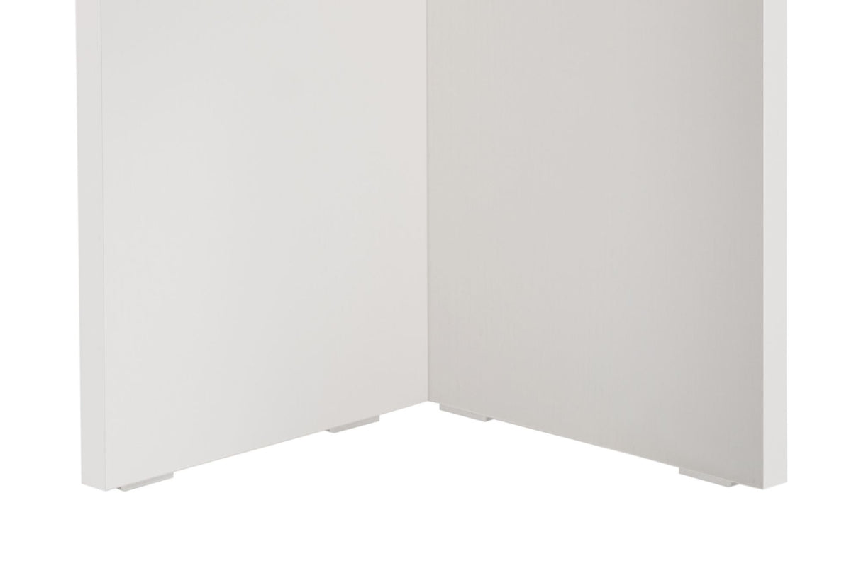 Sablin Dining Table Wood White 180x89.5x75 cm Wood White Melamine 