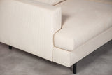Banken - 3 - zits hoekbank Chiara ribstof beige - Dimehouse