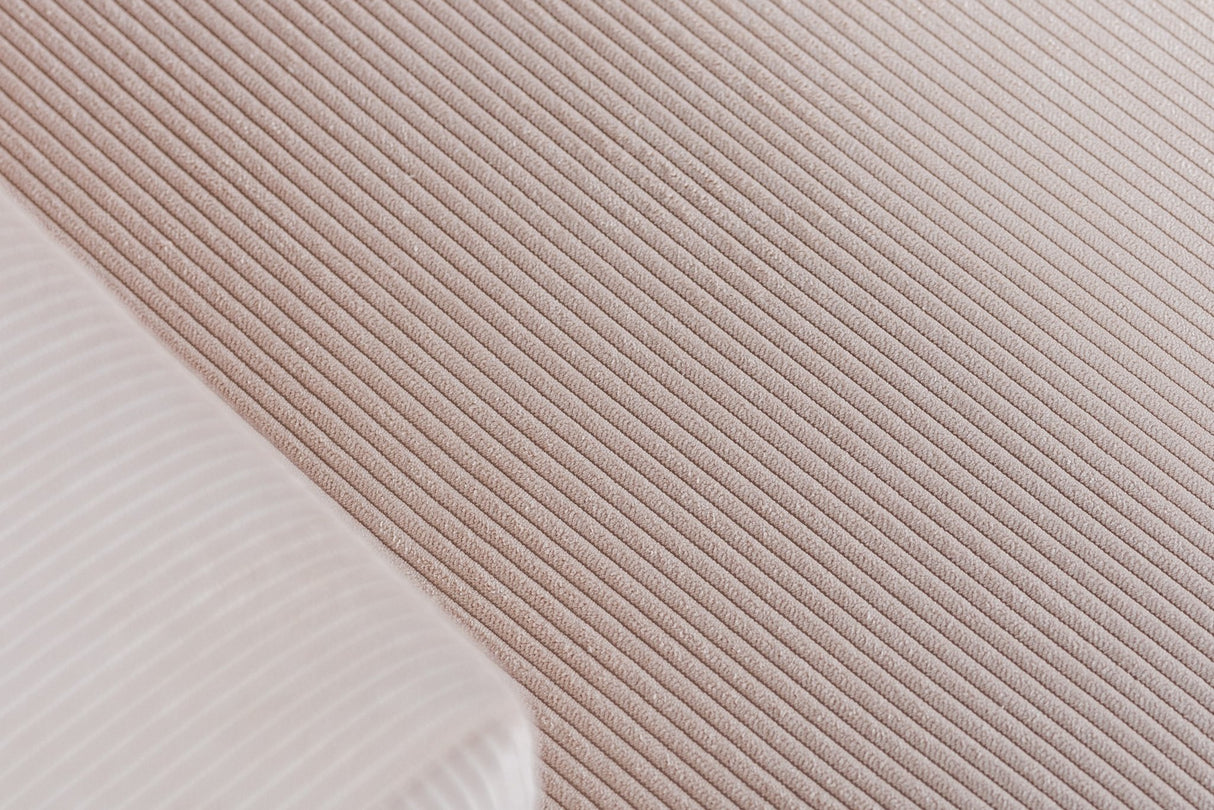 Banken - 3 - zits hoekbank Chiara ribstof beige - Dimehouse