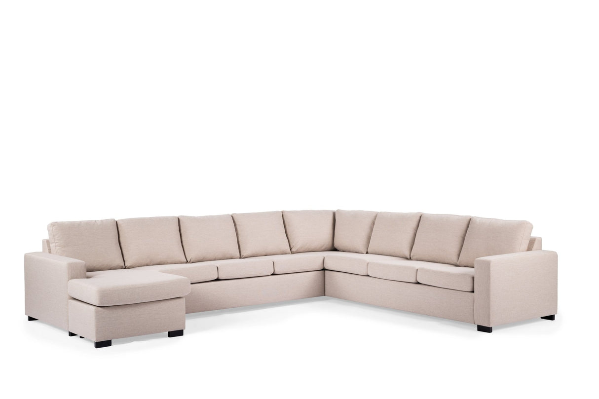 Caleb Corner Sofa Fabric Beige