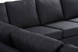 Corner sofa anthracite fabric - 7-seater - 345 x 285 cm - Blake