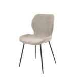 Chic Dining Chair Argo Bouclé Sand - Without Armrests 