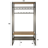 Muro Wardrobe 100 Drift Brown 