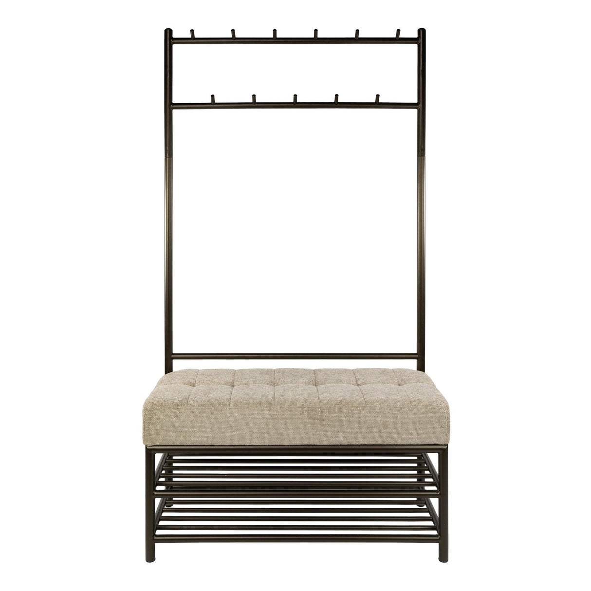 Bancroft Wardrobe Bench Drift brown 100x39x183 cm 