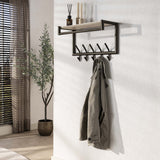 Hook wall Travertine 2x5 hooks 65 cm Melamine 