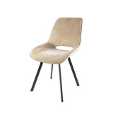 Set of 4 dining chairs Avero swivel Jaroq sand 