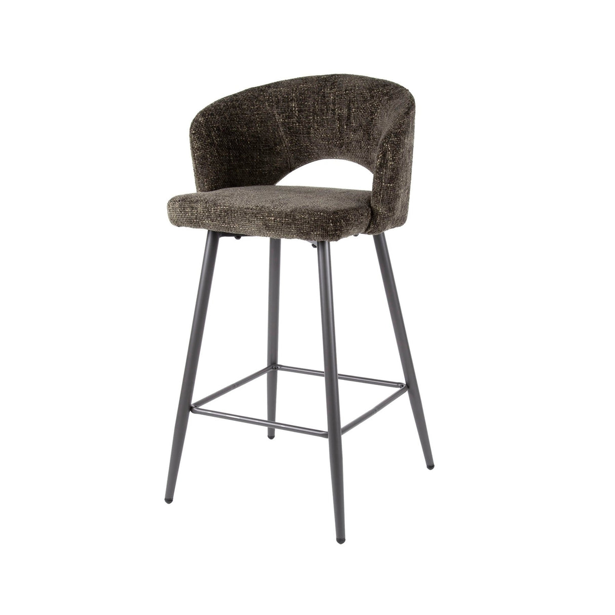 Set of 2 Alba Tissee Cargo Brown Bar Stools 