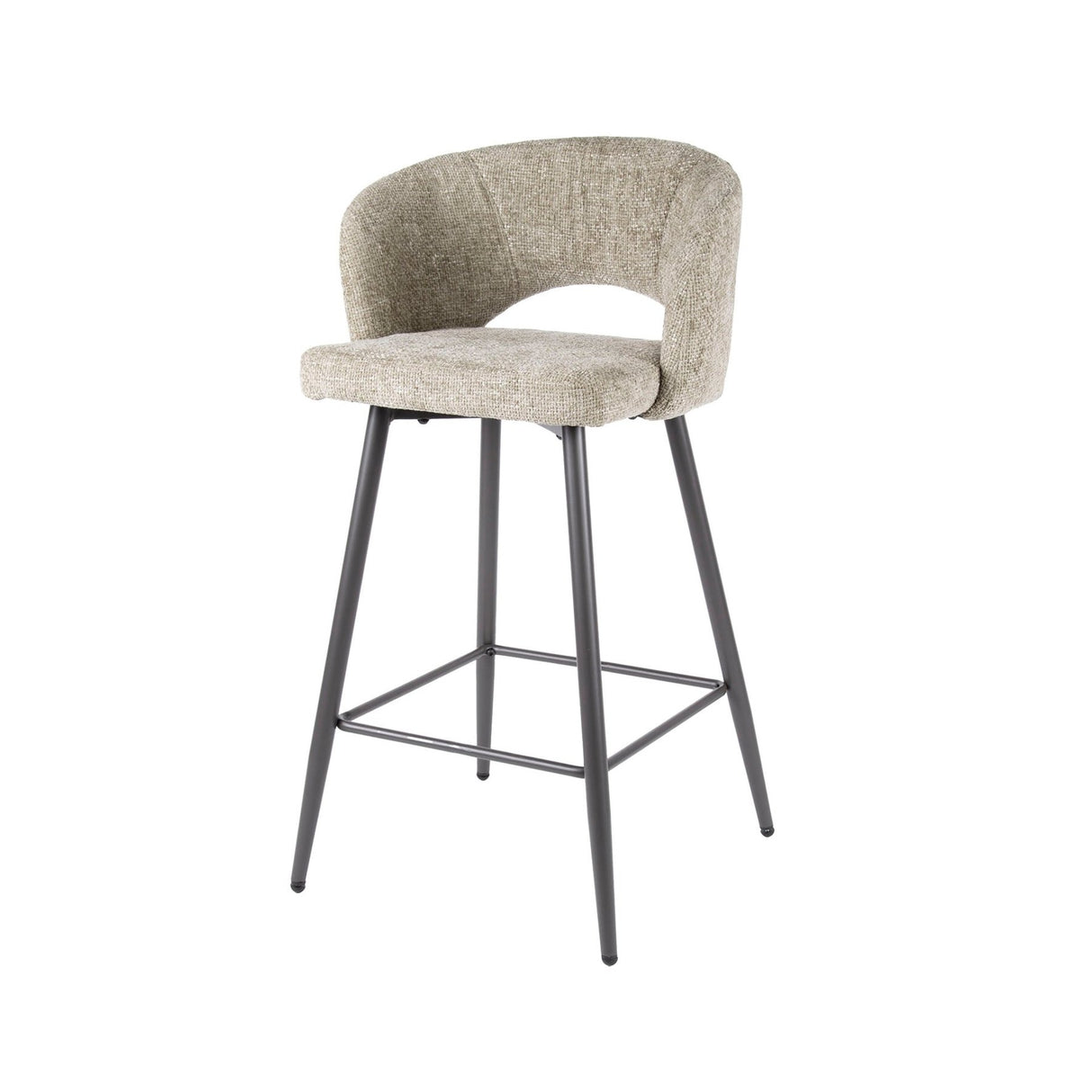 Modern Sand Alba Tissee Cargo Fabric Bar Stool 