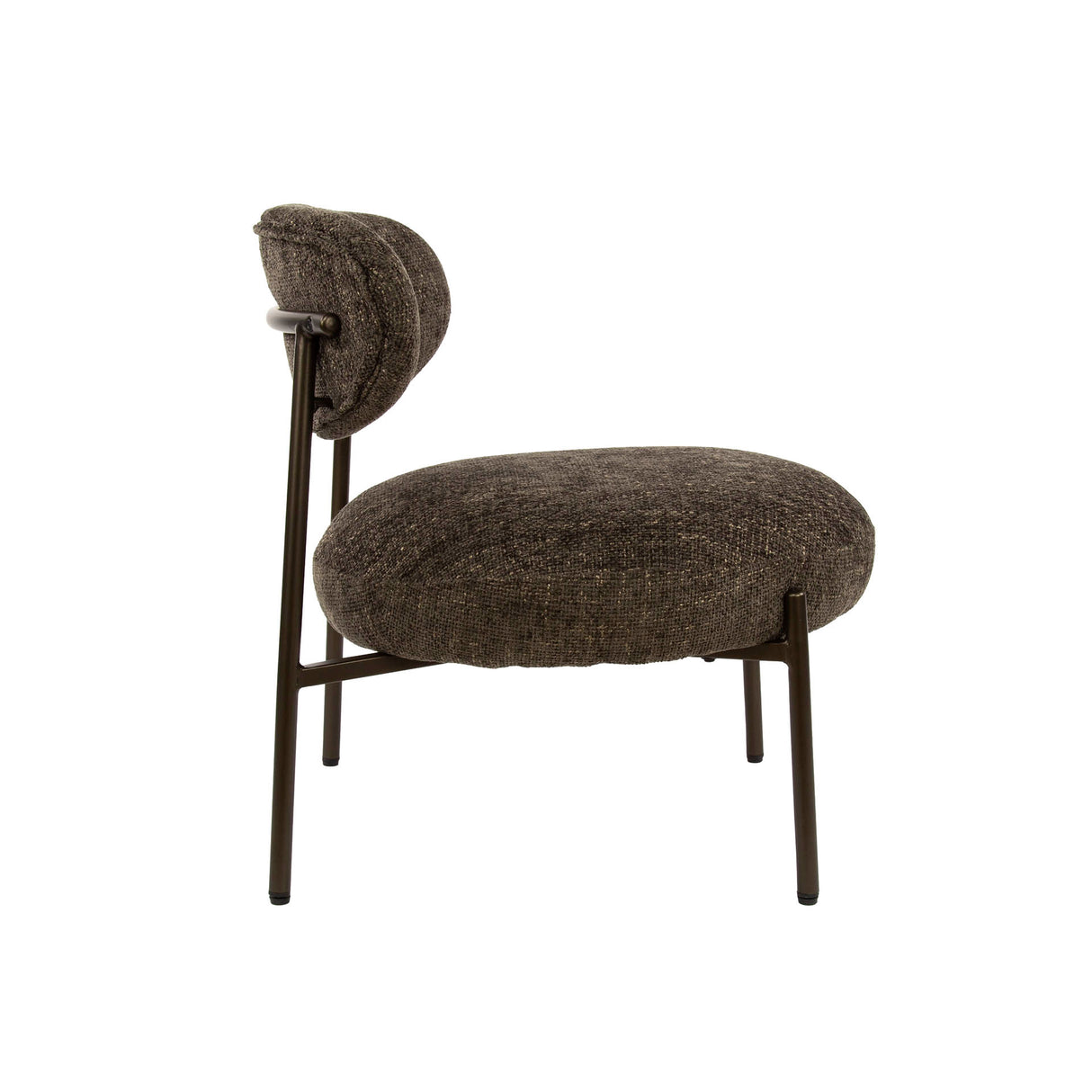 Juno Armchair - Fabric Brown - Compact & Comfortable 