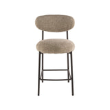 Bar stool Round Duo Cargo sand fabric - set of 2 