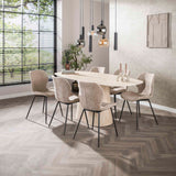 Milo Dining Table Rectangle 180 cm Ceramic Travertine 