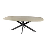 Aureo Oval Dining Table 180 cm Travertine Ceramic 