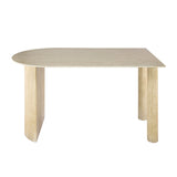 Arco Dining Table Ceramic Travertine 140x80 cm 