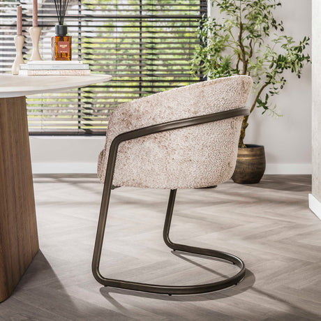 Set of 2 Reno Alura sand dining chairs 