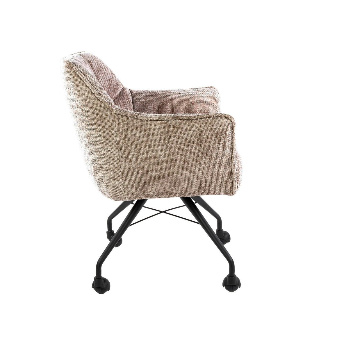 Set of 2 dining chairs Hoven rich sand elegant 