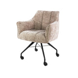 Set of 2 dining chairs Hoven rich sand elegant 