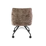 Set of 2 dining chairs Hoven Rich Champagne upholstered 