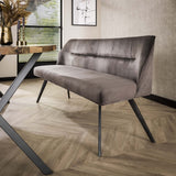 Chia Velvet Dining Bench Anthracite 188 cm 