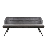 Chia Velvet Dining Bench Anthracite 188 cm 